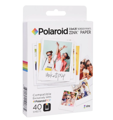 کاغذ چاپ سریع پولاروید مدل Zink Paper بسته 40 عددی